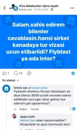 Flyblast Travel Agency qalmaqalı böyüyür - Şirkət barədə şok iddialar