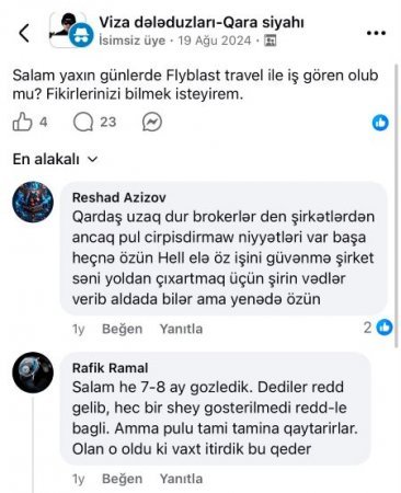 Flyblast Travel Agency qalmaqalı böyüyür - Şirkət barədə şok iddialar
