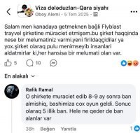 Flyblast Travel Agency qalmaqalı böyüyür - Şirkət barədə şok iddialar