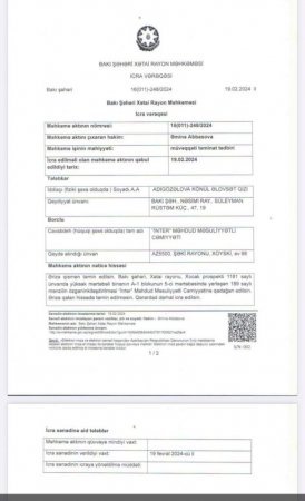 Tikinti şirkəti 1 milyonluq əmlakı sahibinə vermir - “İnter” MMC-yə dair məhkəmə aktları niyə icra olunmur? (ARAŞDIRMA)