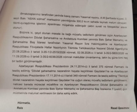 Yasamalın halına... ancaq ağlamaq olar... - NARAZILIQ VAR...